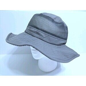 C.C Exclusives Bucket Hat Sports Vented Mesh Adjustable Gray Packable Boonie